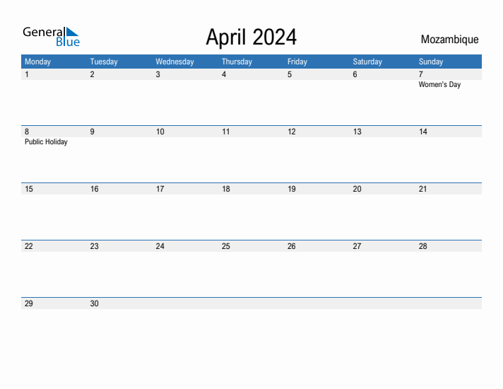 Fillable April 2024 Calendar