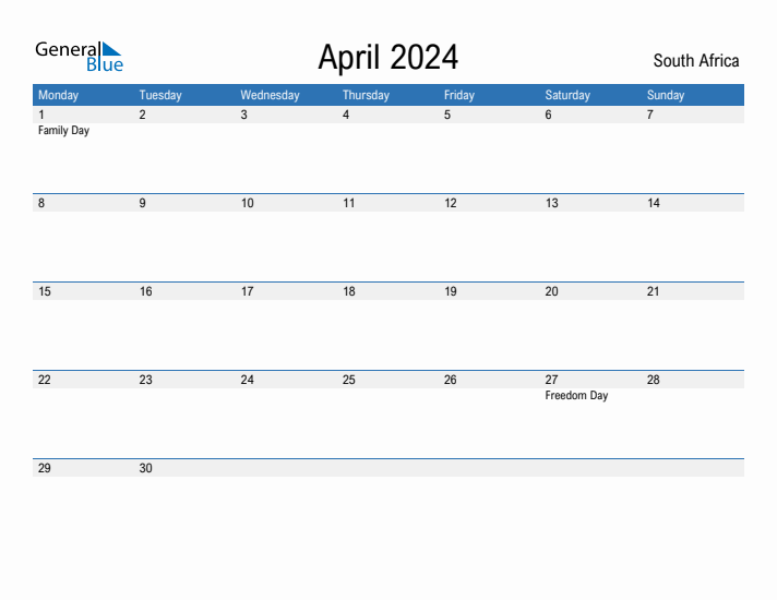 Fillable April 2024 Calendar