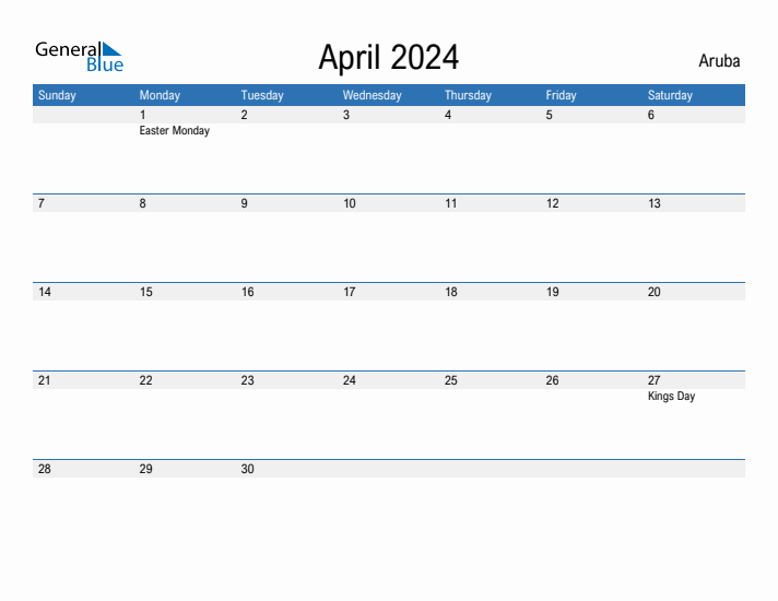 Fillable April 2024 Calendar