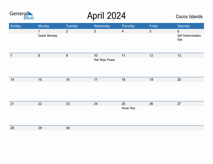 Fillable April 2024 Calendar