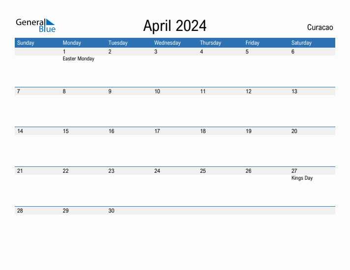 Fillable April 2024 Calendar