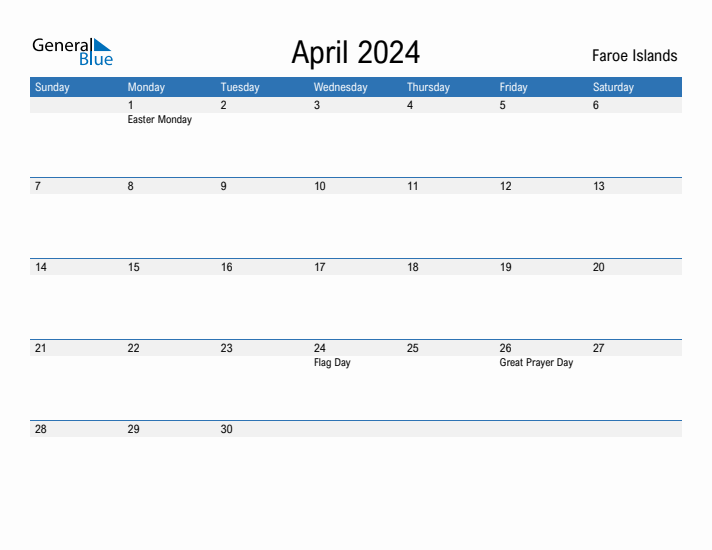 Fillable April 2024 Calendar