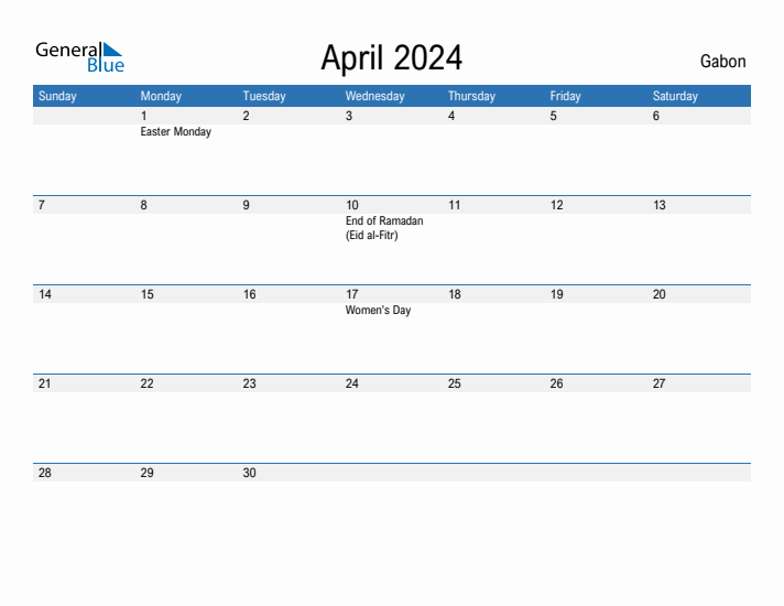 Fillable April 2024 Calendar