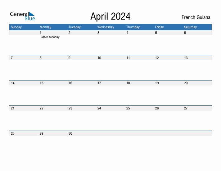 Fillable April 2024 Calendar