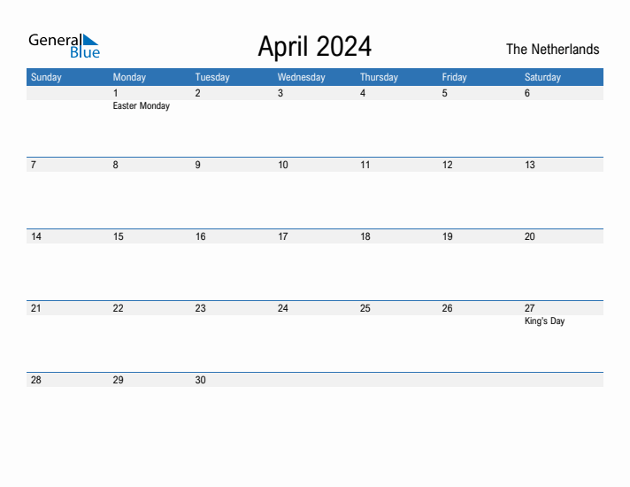 Fillable April 2024 Calendar