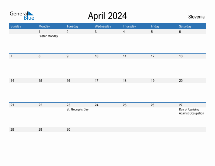 Fillable April 2024 Calendar