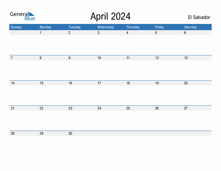 Fillable April 2024 Calendar