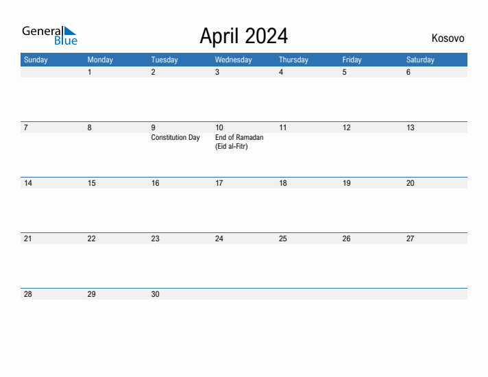 Fillable April 2024 Calendar