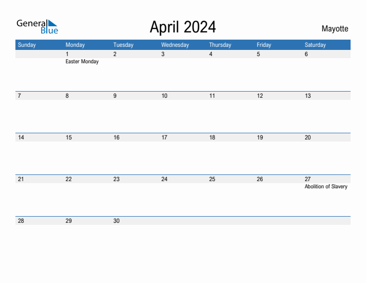 Fillable April 2024 Calendar