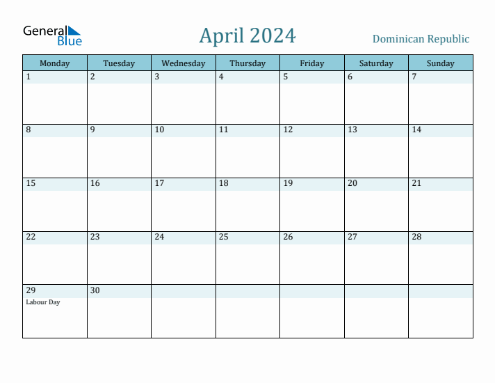 April 2024 Calendar with Holidays