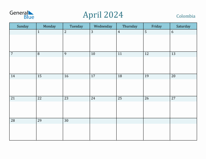 April 2024 Calendar with Holidays