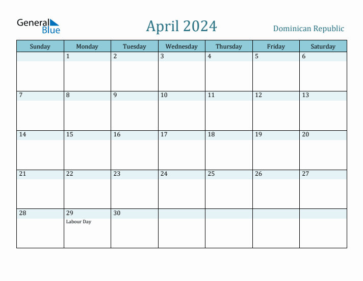 April 2024 Calendar with Holidays