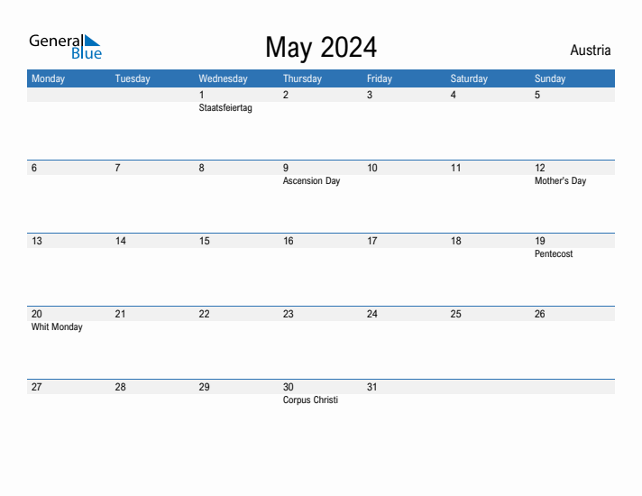 Fillable May 2024 Calendar