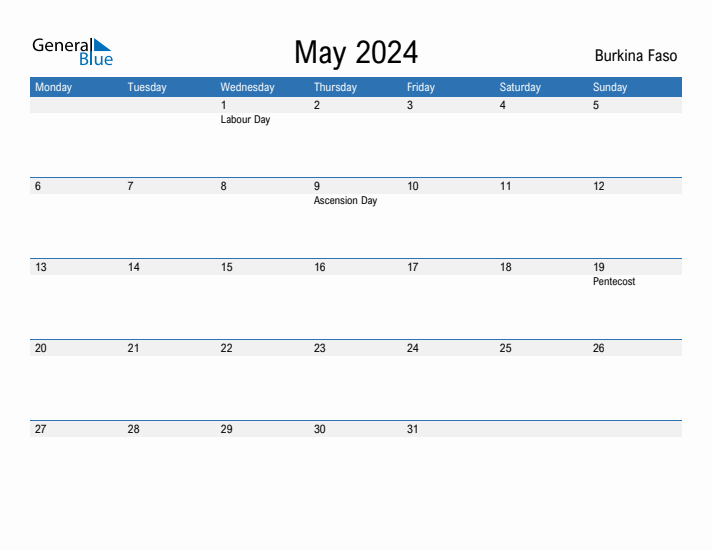 Fillable May 2024 Calendar