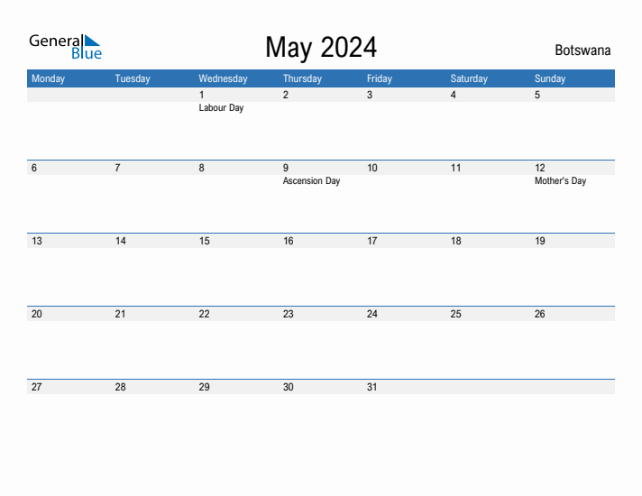 Fillable May 2024 Calendar