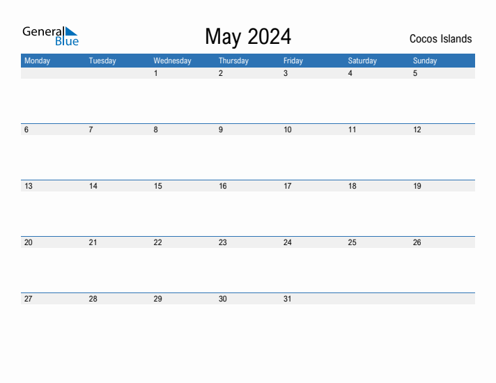 Fillable May 2024 Calendar