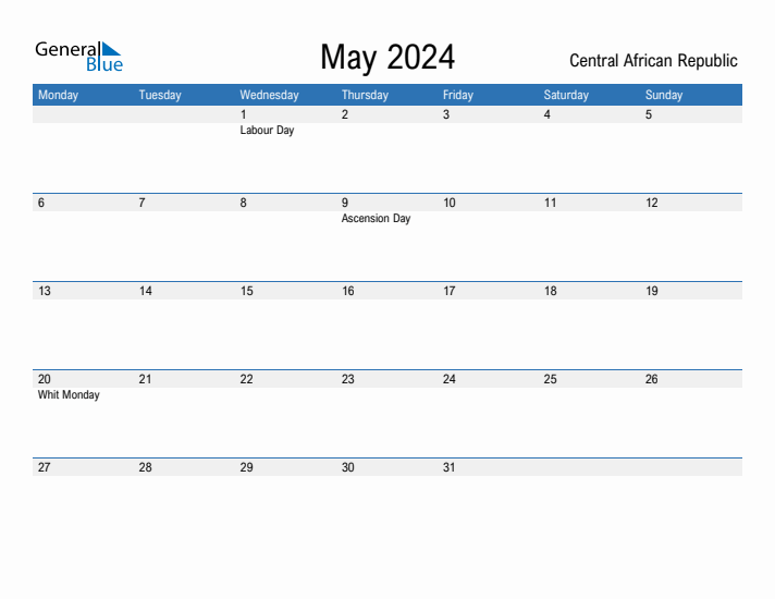 Fillable May 2024 Calendar