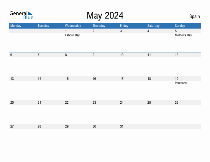 Fillable May 2024 Calendar