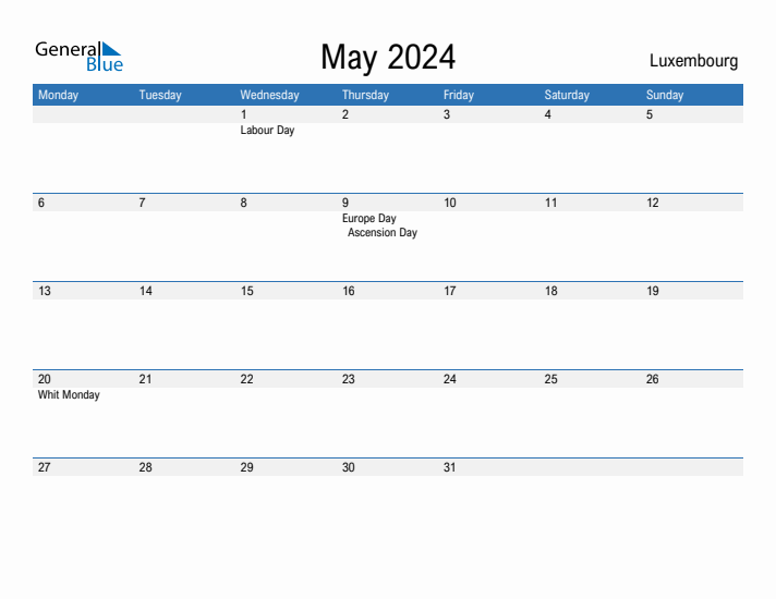 Fillable May 2024 Calendar