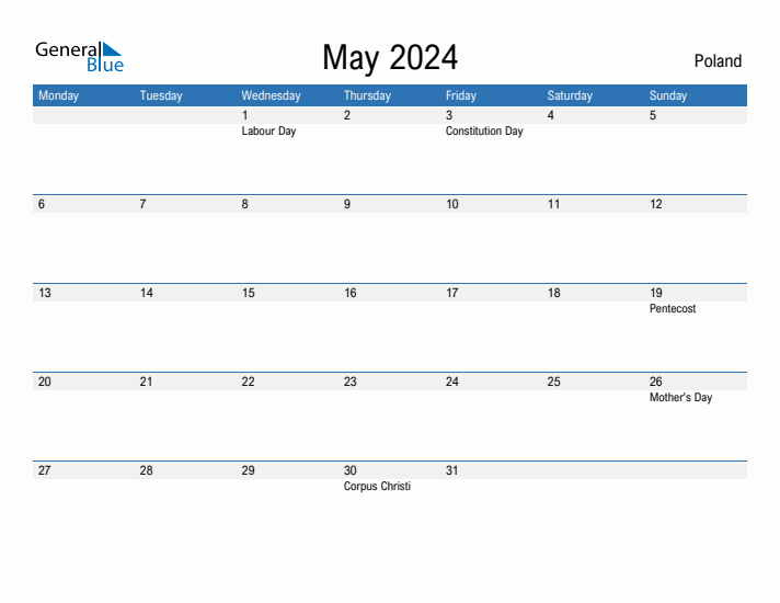 Fillable May 2024 Calendar