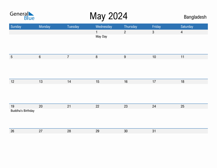 Fillable May 2024 Calendar