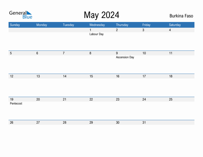 Fillable May 2024 Calendar