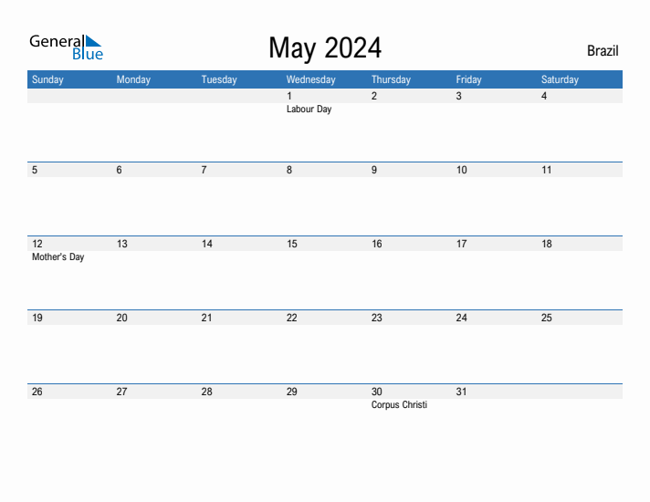 Fillable May 2024 Calendar