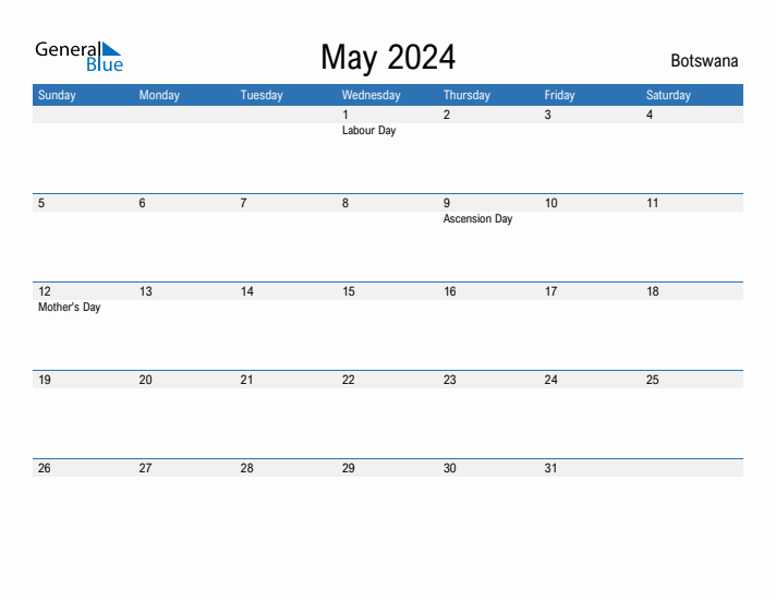 Fillable May 2024 Calendar