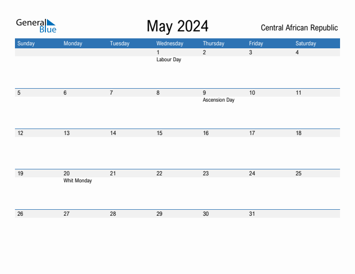 Fillable May 2024 Calendar