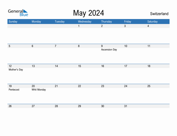 Fillable May 2024 Calendar