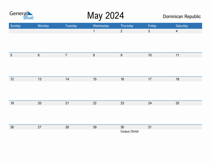 Fillable May 2024 Calendar