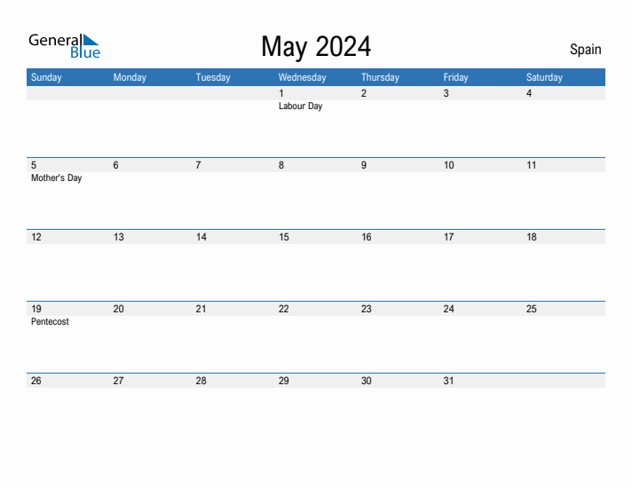 Fillable May 2024 Calendar