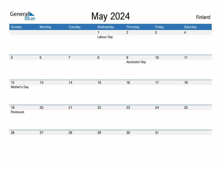 Fillable May 2024 Calendar