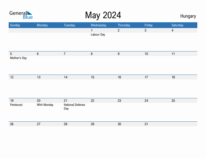 Fillable May 2024 Calendar