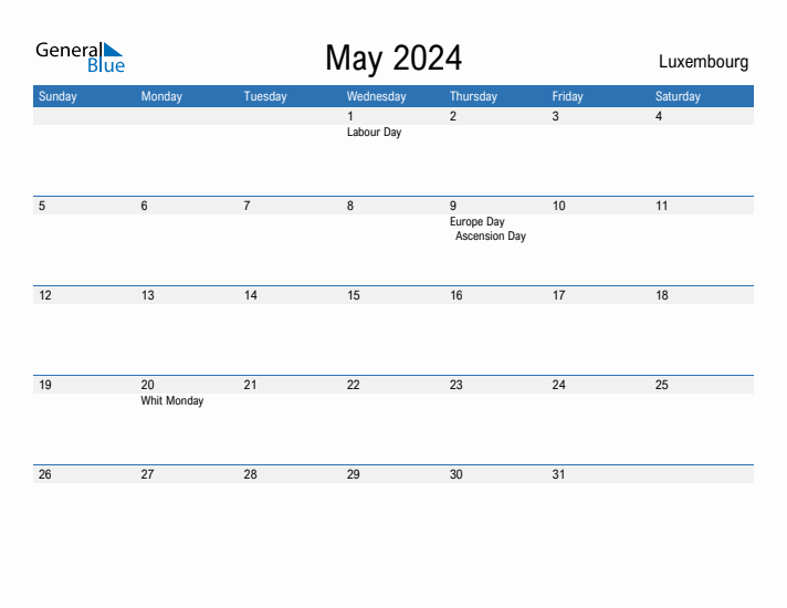 Fillable May 2024 Calendar