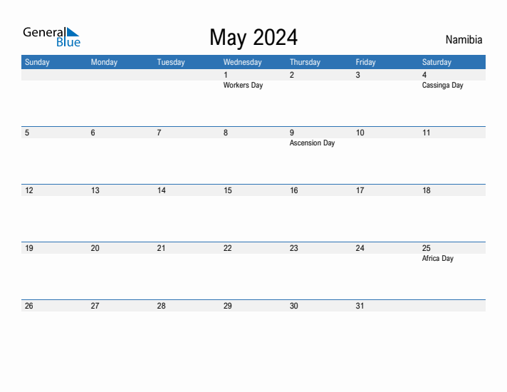 Fillable May 2024 Calendar