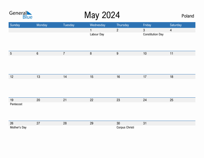 Fillable May 2024 Calendar