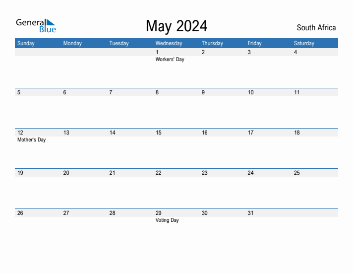 Fillable May 2024 Calendar