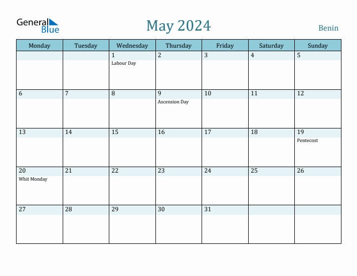 May 2024 Calendar with Holidays