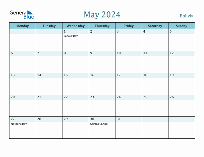 May 2024 Calendar with Holidays