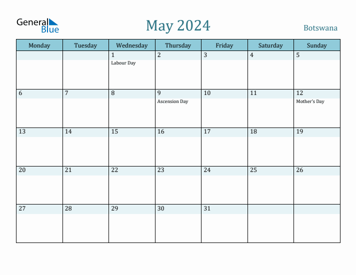 May 2024 Calendar with Holidays