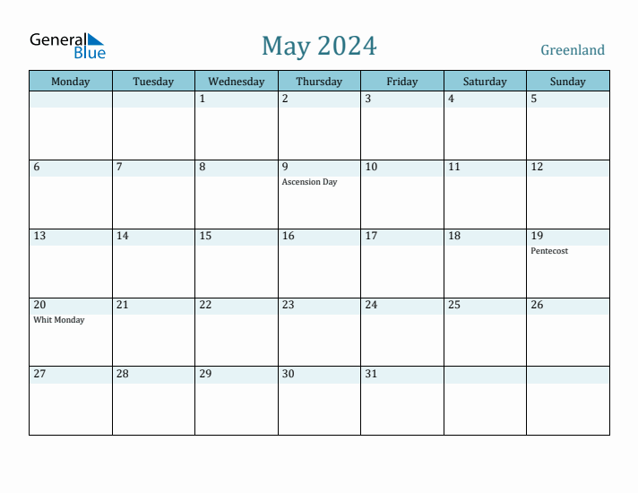 May 2024 Calendar with Holidays