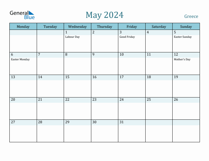 May 2024 Calendar with Holidays