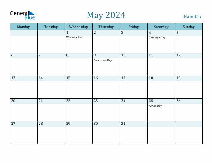 May 2024 Calendar with Holidays