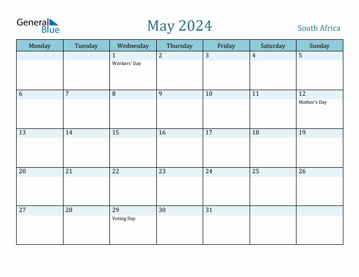 May 2024 Calendar with Holidays