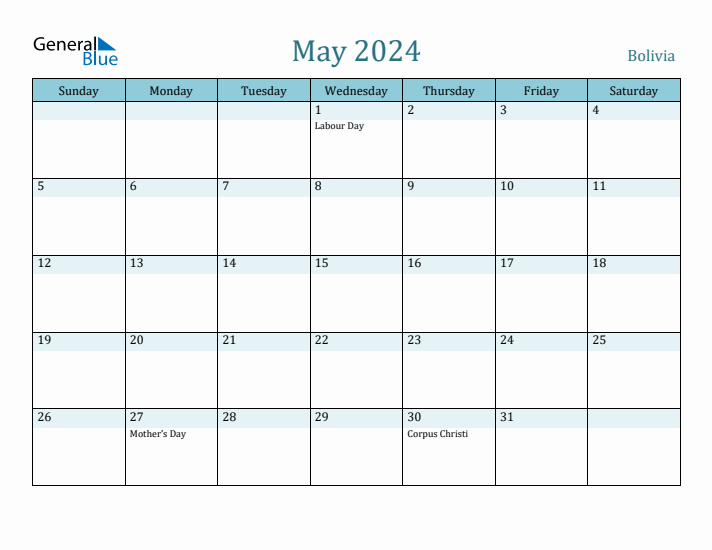 May 2024 Calendar with Holidays