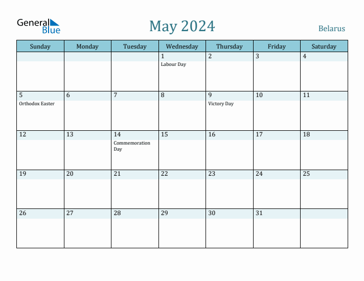 May 2024 Calendar with Holidays