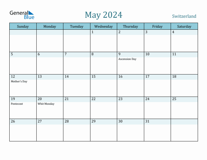 May 2024 Calendar with Holidays