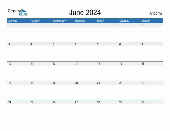 Fillable June 2024 Calendar