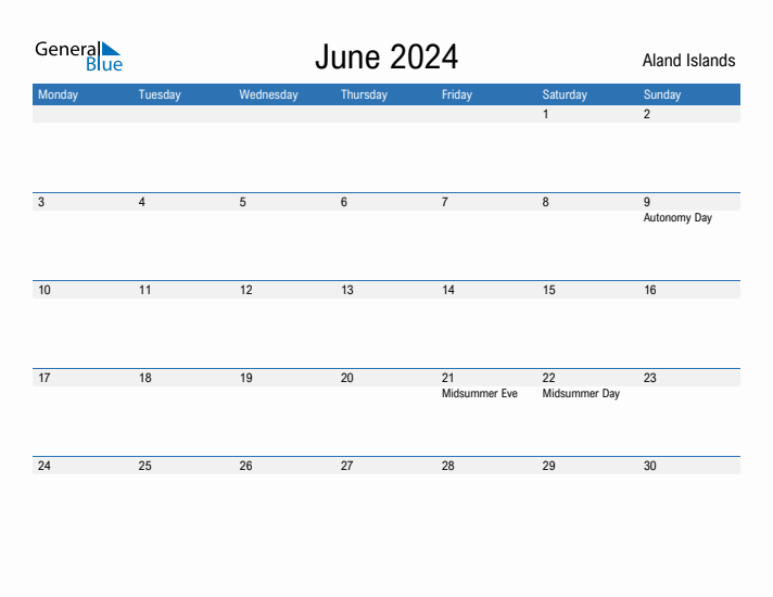 Fillable June 2024 Calendar